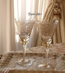 画像1: イタリア製★美しいベネチアングラス